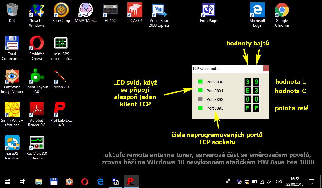 TCP serial router