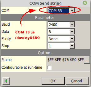 COM settings